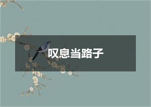 叹息当路子