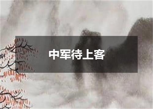 中军待上客