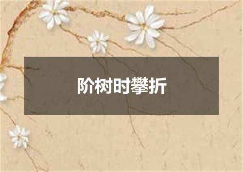 阶树时攀折