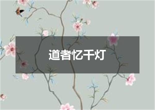 道者忆千灯