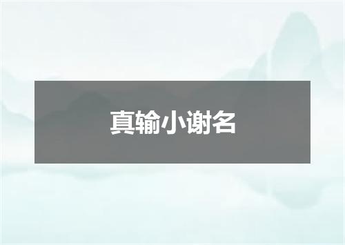 真输小谢名