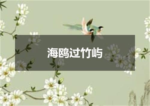 海鸥过竹屿