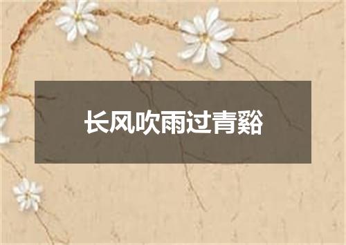 长风吹雨过青谿