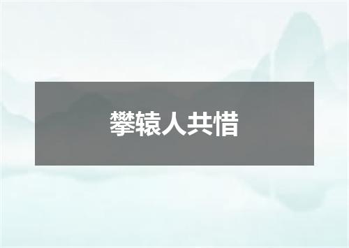 攀辕人共惜