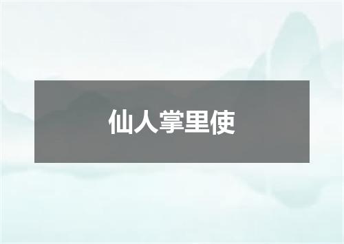 仙人掌里使