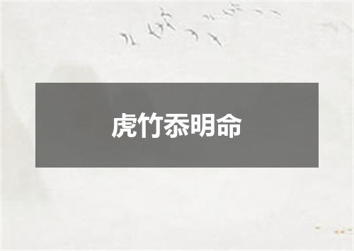 虎竹忝明命