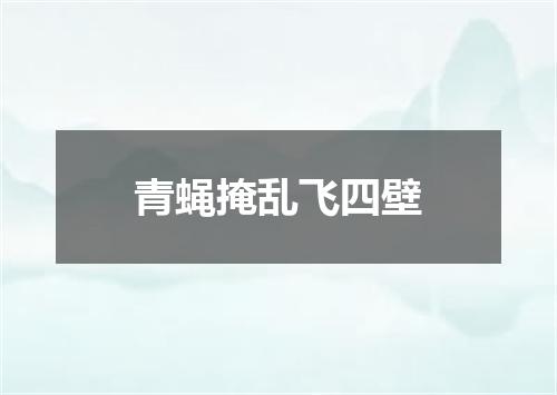 青蝇掩乱飞四壁