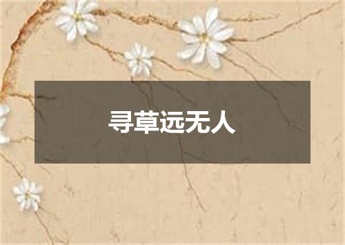 寻草远无人