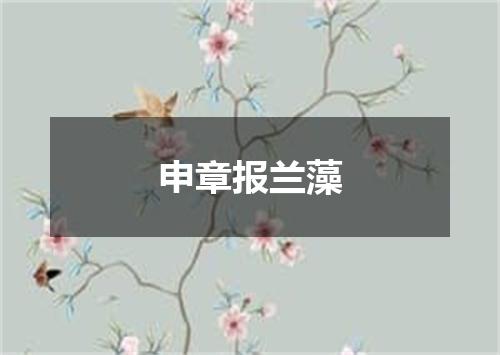申章报兰藻