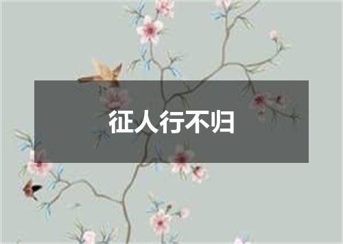 征人行不归