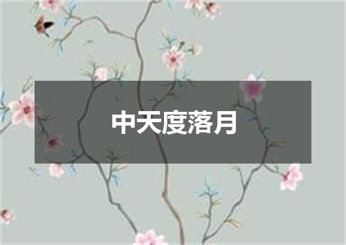 中天度落月