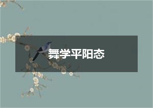 舞学平阳态