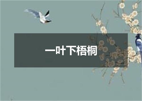 一叶下梧桐