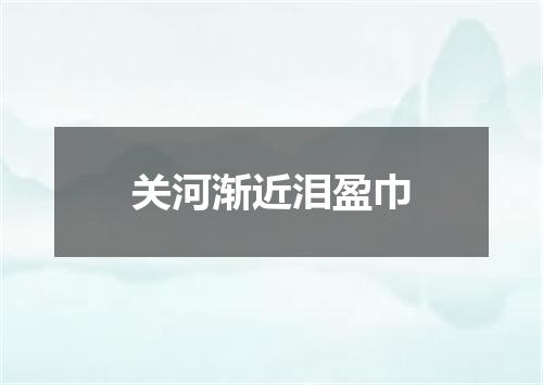 关河渐近泪盈巾