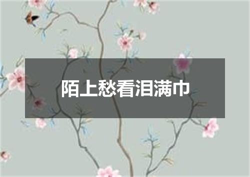 陌上愁看泪满巾