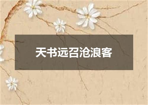 天书远召沧浪客
