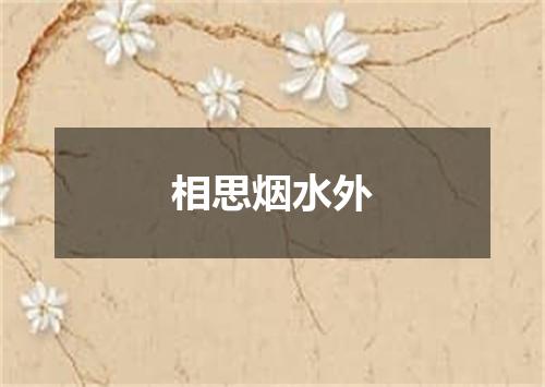 相思烟水外