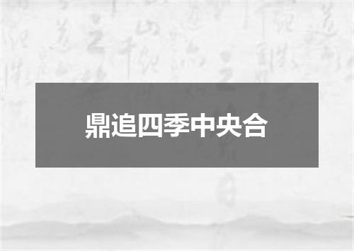 鼎追四季中央合