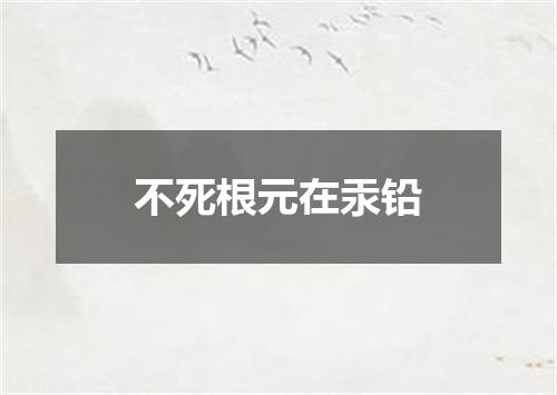 不死根元在汞铅
