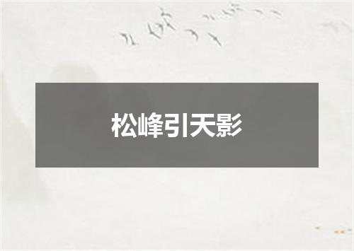 松峰引天影