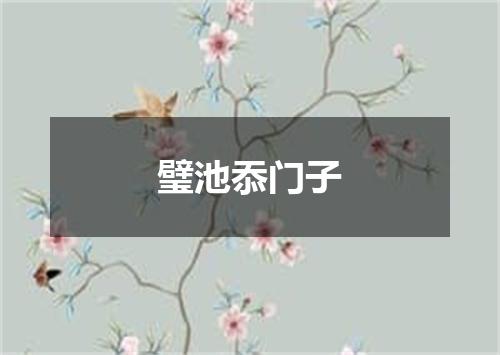 璧池忝门子