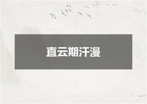 直云期汗漫