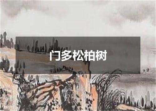 门多松柏树