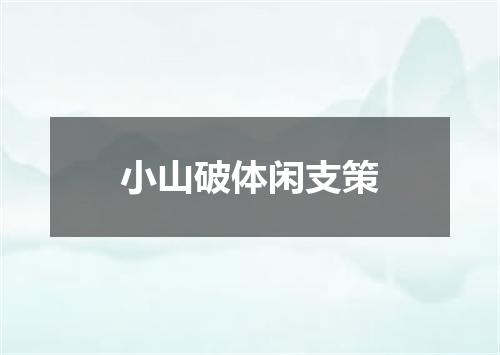 小山破体闲支策