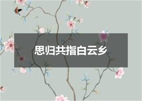 思归共指白云乡