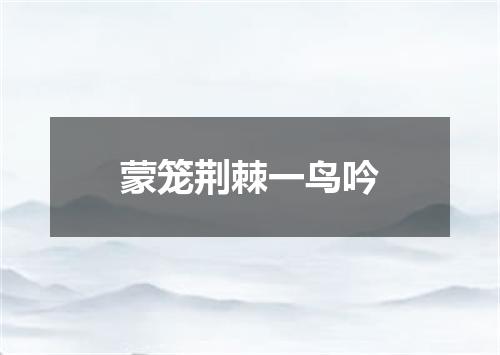 蒙笼荆棘一鸟吟