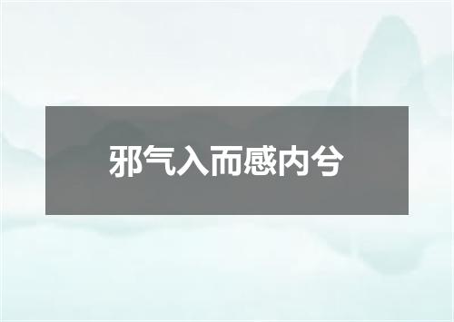 邪气入而感内兮
