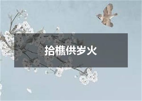 拾樵供岁火