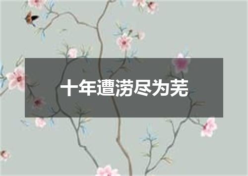 十年遭涝尽为芜