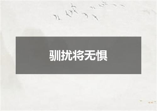 驯扰将无惧