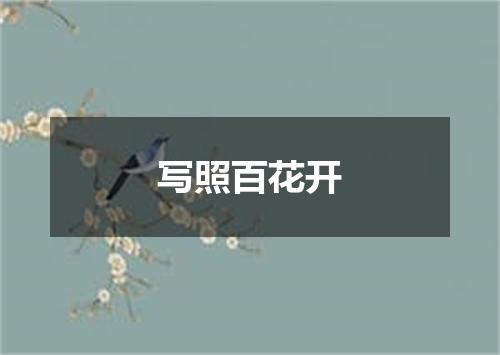 写照百花开