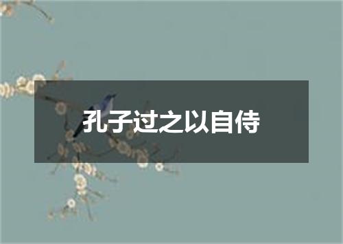 孔子过之以自侍