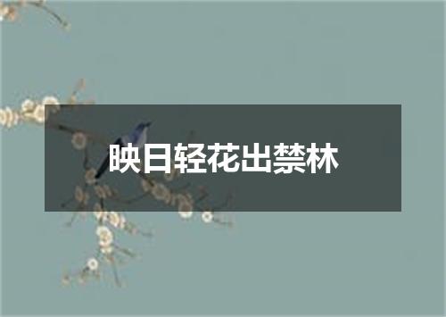 映日轻花出禁林