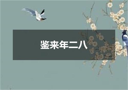 鉴来年二八