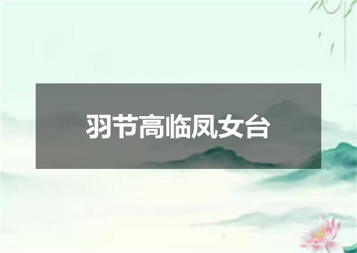 羽节高临凤女台