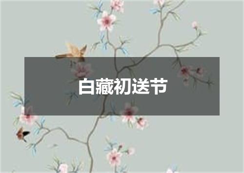 白藏初送节