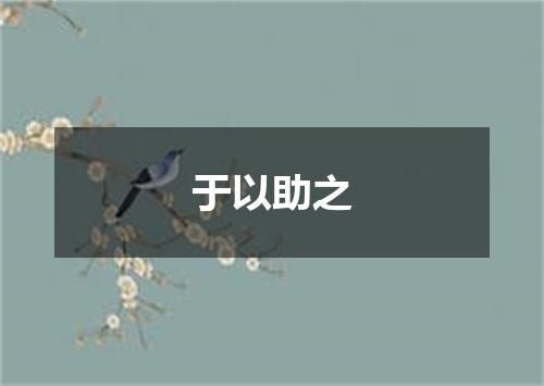 于以助之