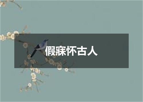 假寐怀古人