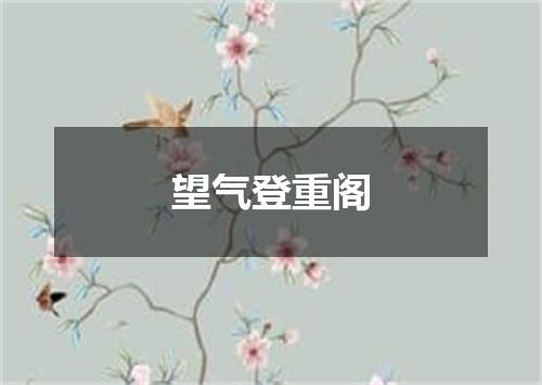 望气登重阁