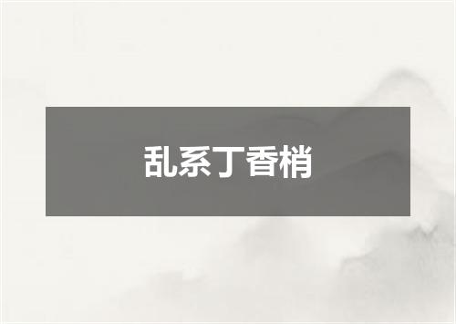 乱系丁香梢