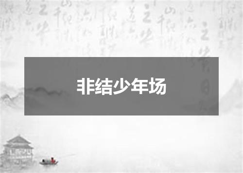非结少年场