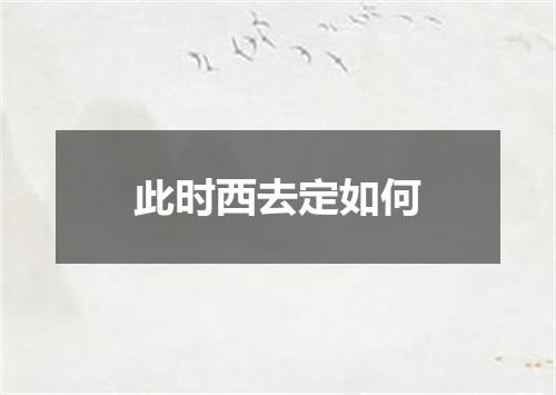 此时西去定如何