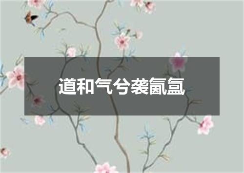 道和气兮袭氤氲