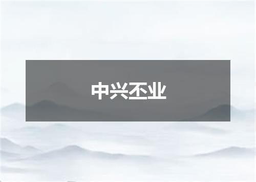 中兴丕业
