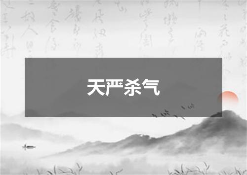天严杀气