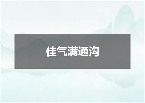 佳气满通沟